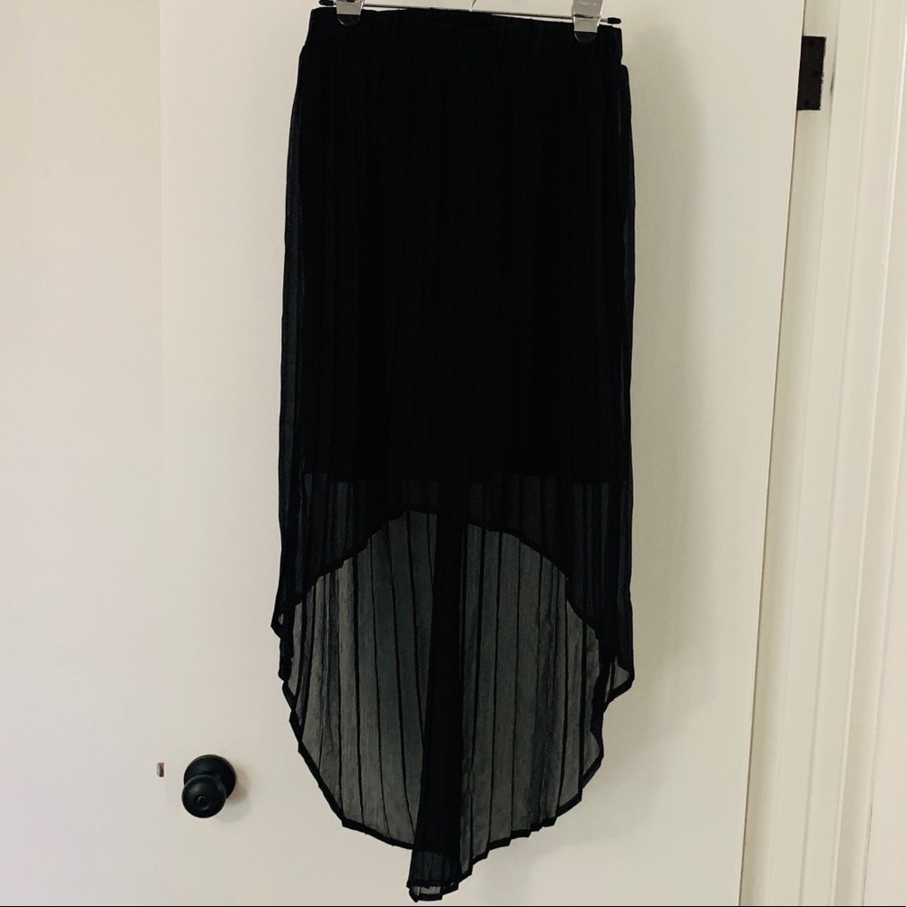 Xhilaration Black High-Low Skirt